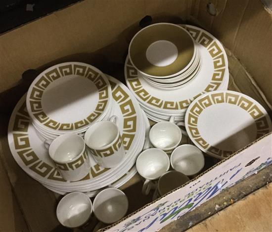 Wedgwood Susie Cooper design gold Keystone dinner and coffee service